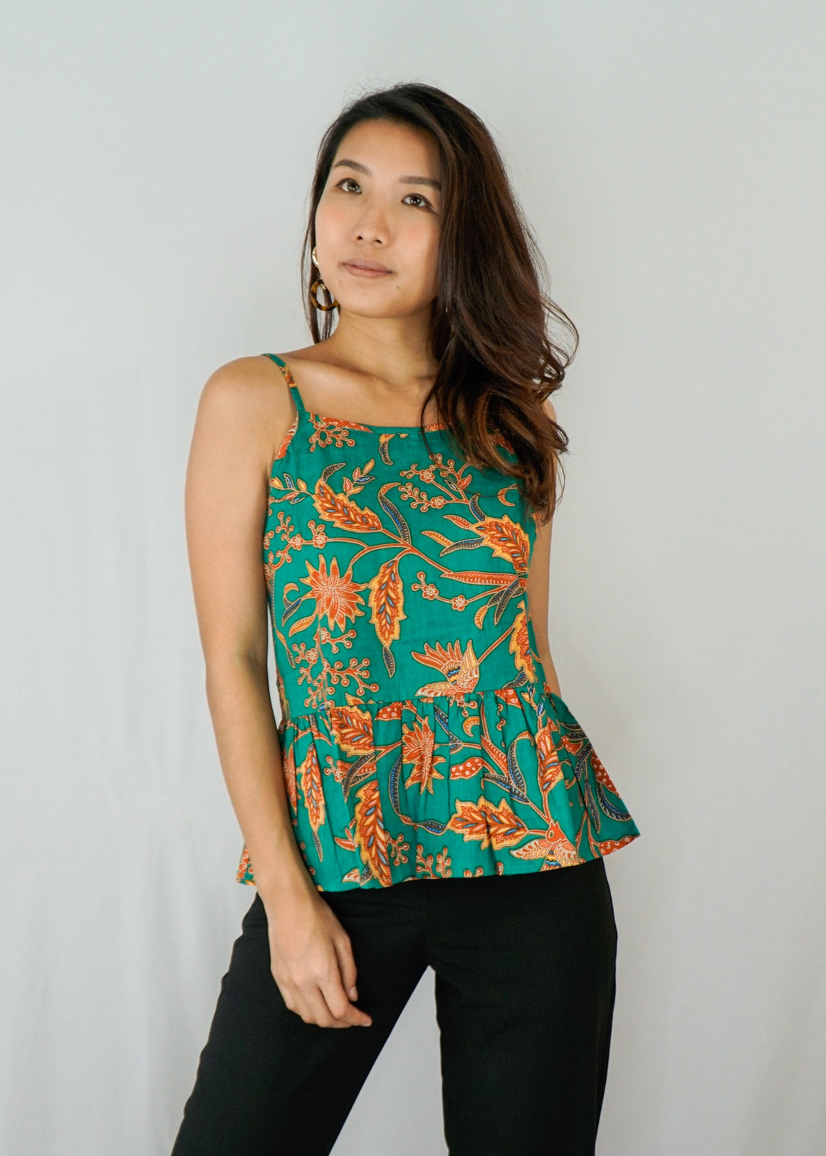 Anika Ruffle Spaghetti Top